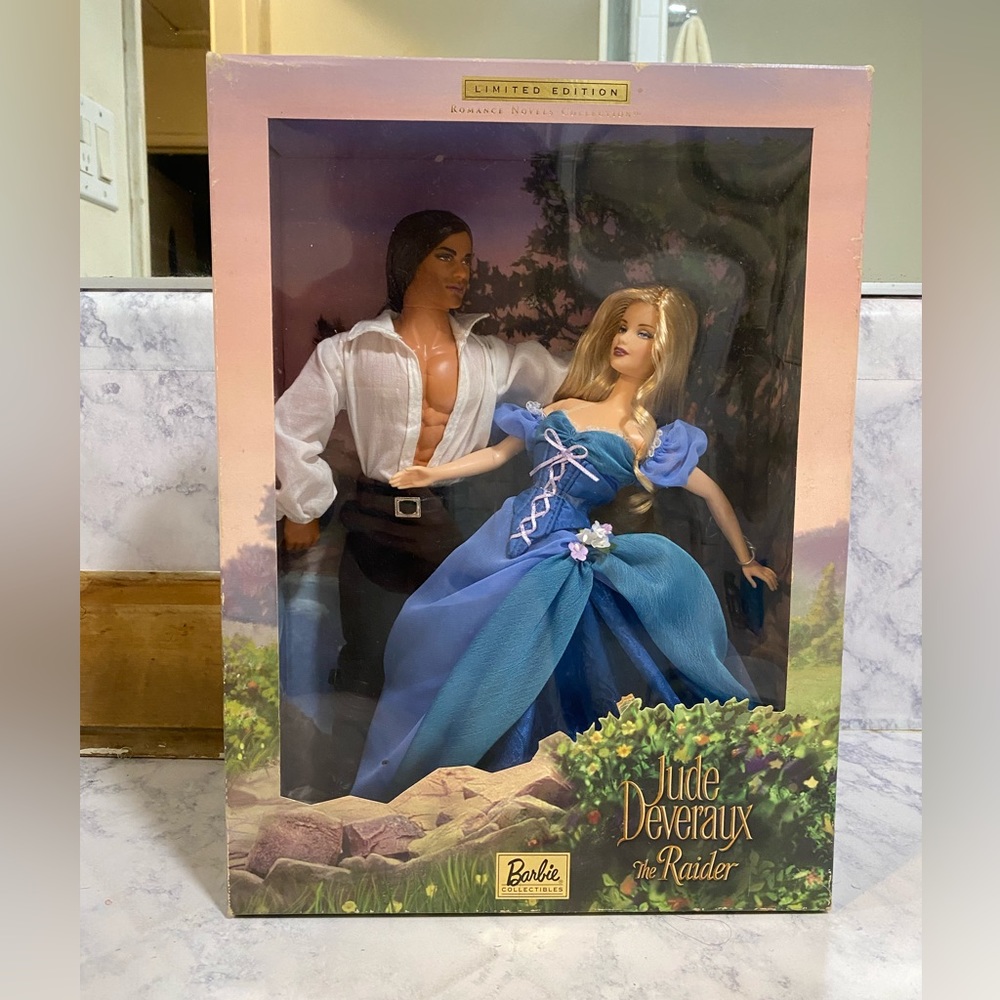 Jude Deveraux the Raider Barbie and Ken Gift Set Romance Novel Collection 2003